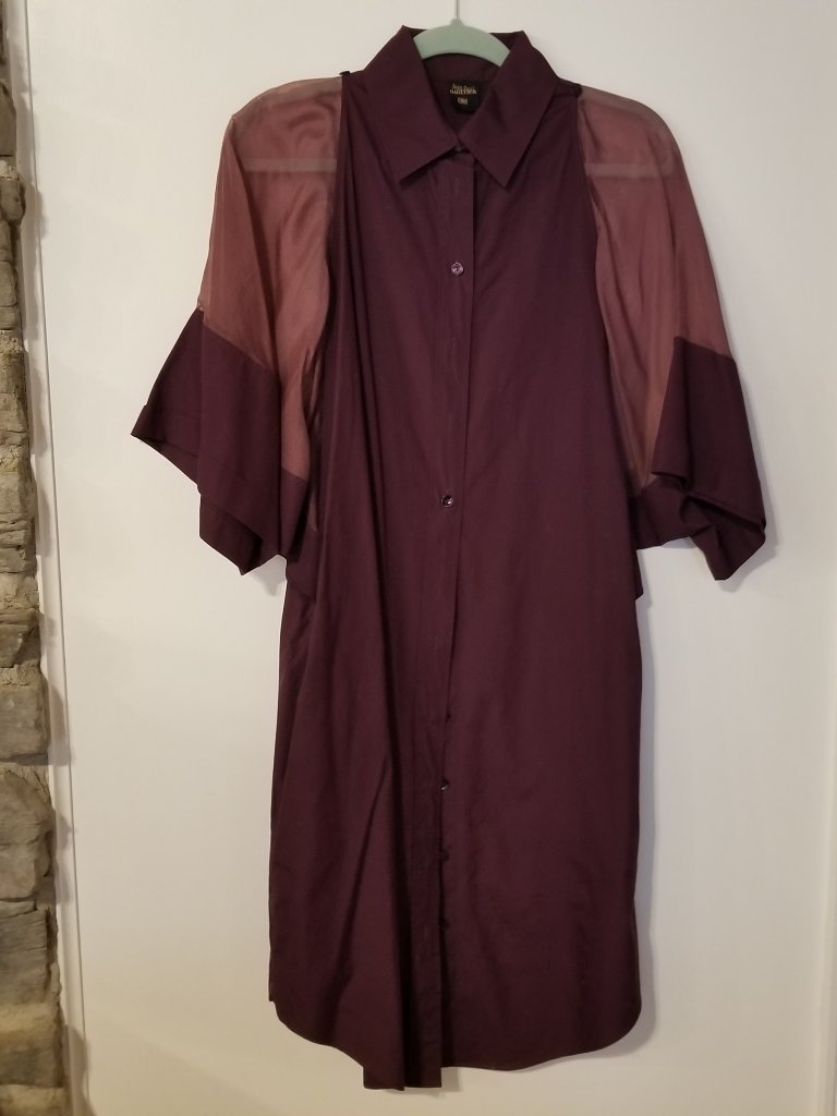 Jean Paul Gaultier Blouse Elegant Plum Statement Piece (Nwot)